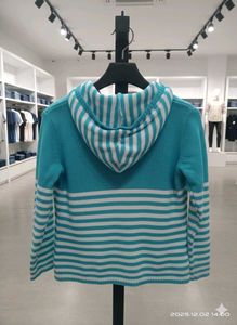 Striped Zip-Up Hoodie