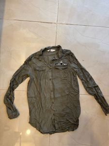 Girl Power Olive Color Shirt