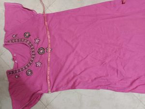 Pink Nighty Honeydew 36&#34; Embroidery