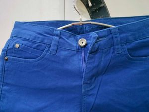 Blue Capri Pants