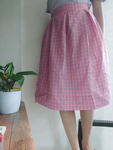 Korean Checkered Skirt