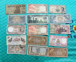 50 Foreign Notes Rare
