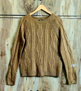 Light Brown Branded Pullover Size-38