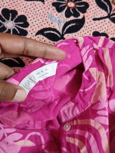 Pink Patterned Dress
