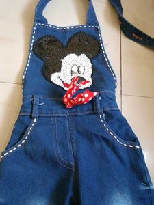 Mickey Mouse Denim Overalls