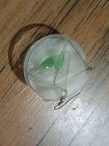 Delicate Glass Earrings +1 Kada
