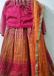 PARTY WEAR BANARASI LEHENGA CHOLI WITH DUPATTA