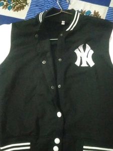 NY Black And White Jacket With Tich Buttons