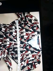 Patterned Wrap Dress