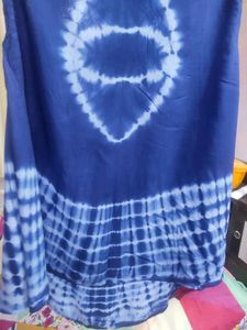Designer Navy Blue n Half White