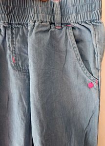 Cute Blue Denim Joggers