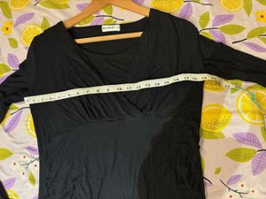 Beautiful Black Wrap Top