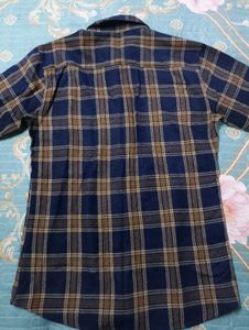 Blue &amp; Brown Plaid Shirt