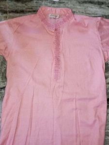 Boys Kurta Pink Full Sleeve