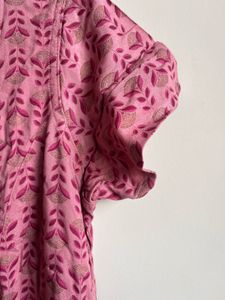 Foil-Printed Pink Kurta