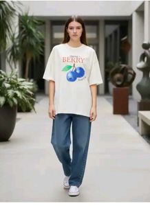 Fresh Berry Graphic Tee crew T shirt