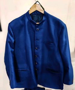 BLUE JODHPURI WITH PANT
