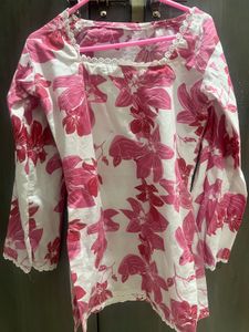 Pink Short Kurta