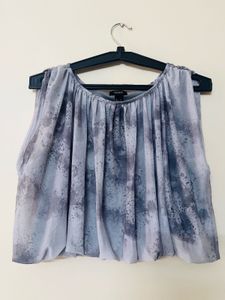net fabric flowy top
