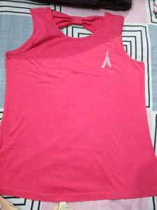 Pink Sleeveless Top