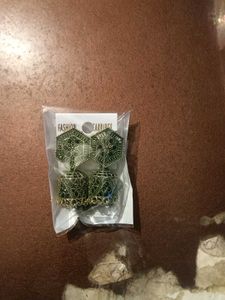 Green Jhumka Earrings