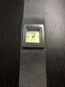 Baohe Vintage Silver Tone Mesh Band Watch