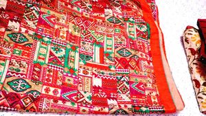 Red Embroidered Saree with Blouse