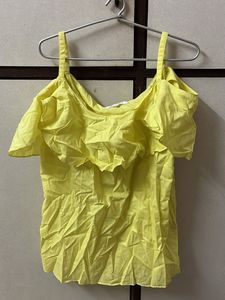 Yellow Off-Shoulder Top