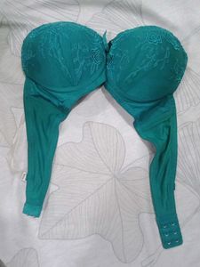 Teal Lace Bra