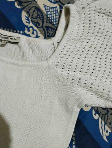 White Knit Top