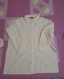 Shein Cream Button-Down Shirt and Pant
