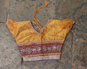 Gorgeous Yellow Embroidered  Choli