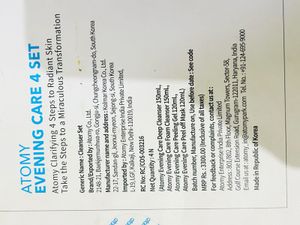 Atomy Evening Care Set - New