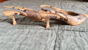 Zara Animal print sling back heels size 36
