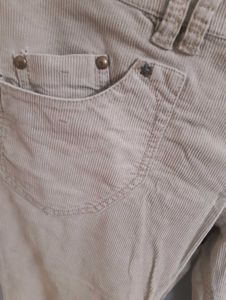 Beige Corduroy Pants