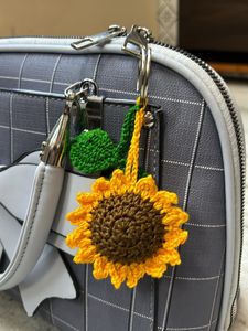 Sunflower CROCHET KEYCHAIN HANDMADE