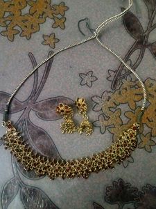 Combo Of Neclace And Saare Pin