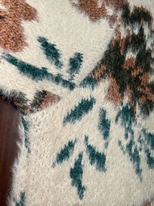 Woollen Longline Beige n Brown sweater