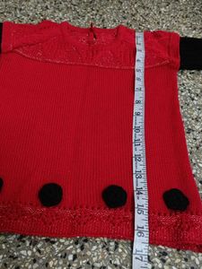 Red N Black Sweater For Kids