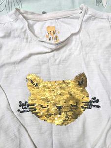 Sequin T Shirt 5-6 Yrs