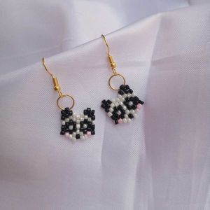 Panda 🐼 Beaded Earrings