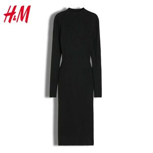 H&M Black Midi Dress & Black Dres$ Combo
