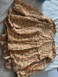 Yellow Floral Print Top