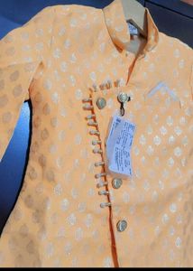 Light Orange Indo Western Sherwani 2 -3 Year Boy