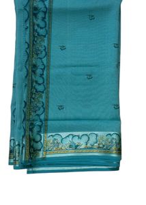 Elephant sea green saree