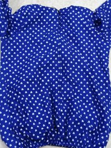 Blue Polka Dot Blouse