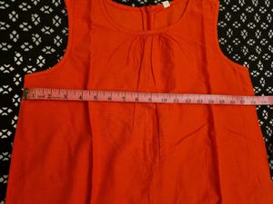 Red Sleeveless Summery Dress 👗