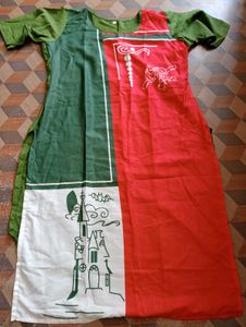 New Style Multi Colour Silk Printed Kurti