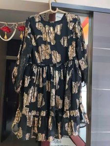 Stylish Black &amp; Gold party Dress