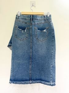 Denim Midi Skirt